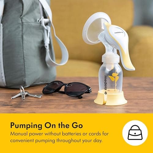 Medela Perfect Pair Bundle with Medela Harmony Manual Breast Pump & Silicone Breast Milk Collector, Lightweight and Discreet, Made Without BPA thumbnail 8