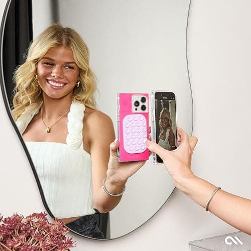Case-Mate Adhesive Suction Cup Phone Mount - Sticky Phone Grip with Strong 3M Adhesive - Anti-Slip Phone Holder - Content Creator Essentials - Compatible with iPhone, Android Phones & Cases - Stardust thumbnail 8