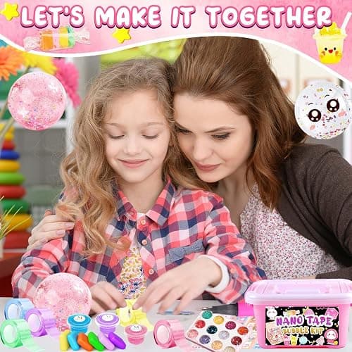 ZiZa Nano Tape Bubble Kit for Kids, Nano Tape Squishy Maker Making Kit, Christmas Birthday Arts and Crafts Toys Gifts for Girls, Step by Step Video Tutorials thumbnail 6