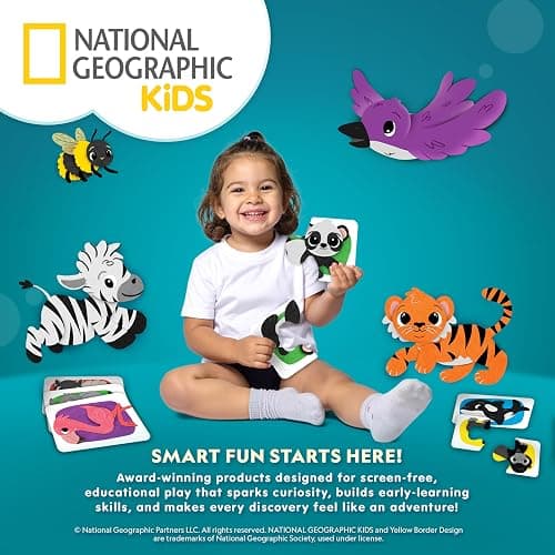 National Geographic Kids Jumbo Foam Building Blocks 30-Piece Set | Soft Stackable Blocks, Storage Bag, Early Learning, Sensory Building Toy, Indoor Play, Toddlers and Preschoolers thumbnail 8