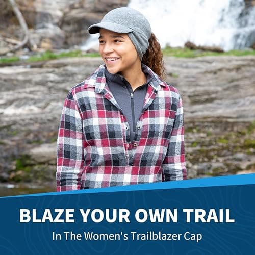 TrailHeads Fleece Ponytail Hat for Women – Trailblazer Reflective Winter Hat with Ponytail Hole for Workouts thumbnail 4