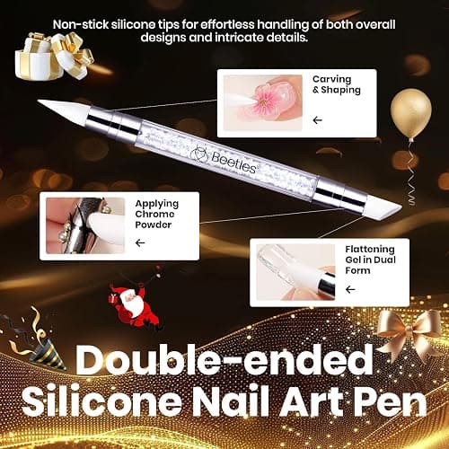 Beetles 3D Gel Nail Art Kit-Crystal Orb 3D Nail Art Clear 1 oz 5 in 1 Non-Sticky Hand Sculpting Building for Beginner DIY Salon at Home,Clear Solid Builder Nail Gel, UV & LED Lamp Cured Needed thumbnail 6
