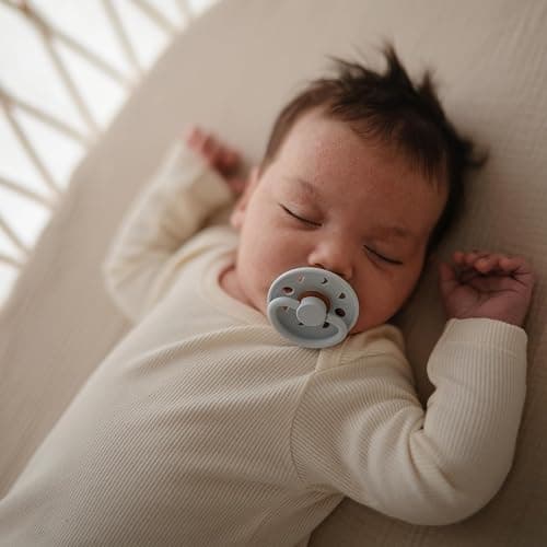 mushie Extra Soft Muslin Fitted Crib Sheet | 192 Thread Count | 28"x 52" (Natural Stripe) thumbnail 6
