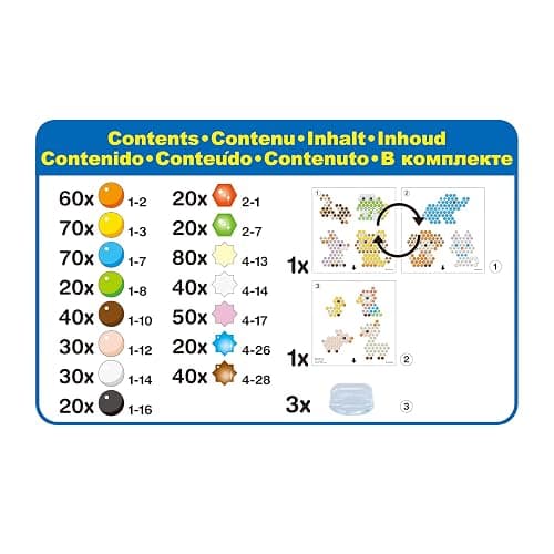 Aquabeads Arts & Crafts Animal Buddies Theme Refill with Beads and Templates thumbnail 4