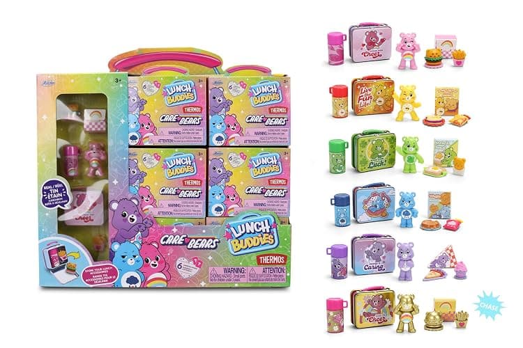 Jada Lunch Buddies – Collectible Mini Tin with Thermos, Figure & Food Accessories – 2-Inch Care Bears Toy – Care Bears & Friends – for Kids Ages 5+ (One Piece, Styles May Vary) - Image 1