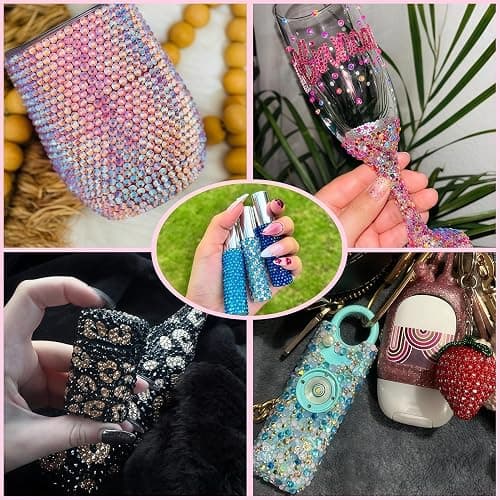 32000Pcs Flatback Rhinestones for Bedazzling Kit 3mm with 4Pcs B7000 Glue | Multicolor Bedazzler Kit with Rhinestones and Tools DIY Bedazzling Gems for Crafting Book Clothing Shoes Cups thumbnail 7