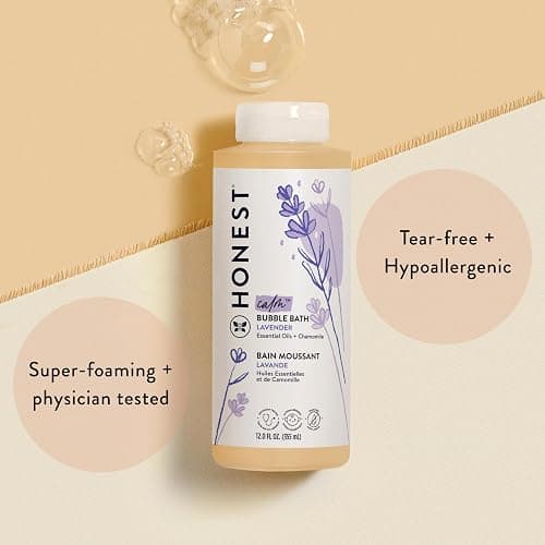 The Honest Company Foaming Bubble Bath Gentle Tear-Free Hypoallergenic Baby Wash with Naturally Derived Ingredients Lavender Calm 12 fl oz thumbnail 2