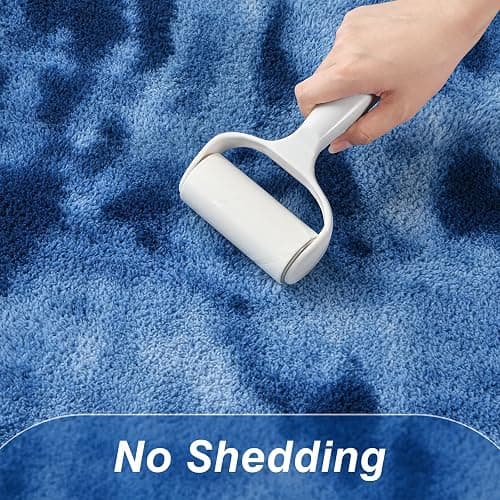 Soft Area Rugs for Living Room, 4 x 6 Ft Thickened Memory Foam Rug for Bedroom, Non-Slip Tie-Dyed Indoor Floor Carpet for Boys Girls Room Nursery Home Decor, Royal Blue thumbnail 5