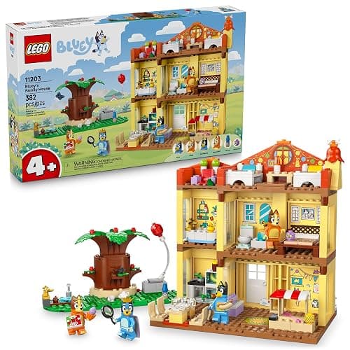LEGO Bluey: Bluey’s Family House Building Toy - Pretend Play Toys & Figures Playset for Boys & Girls, Ages 4+ - with 5 Characters - Gift for Christmas - 11203 - Image 1