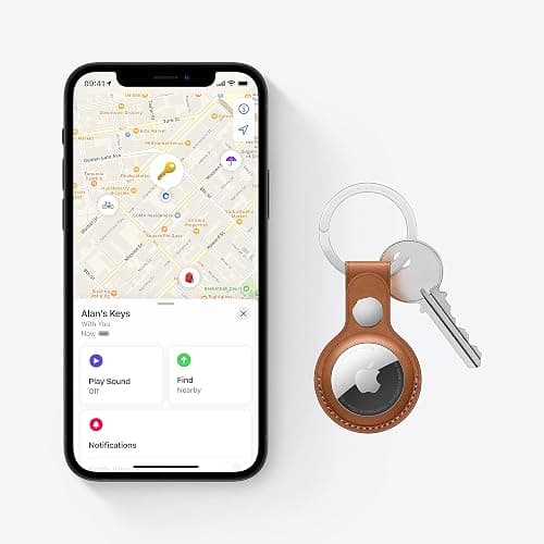 Apple AirTag (4 pack). Track and find your keys, wallet, luggage, backpack and more. Simple one-tap set up with iPhone or iPad. Replaceable battery. thumbnail 4