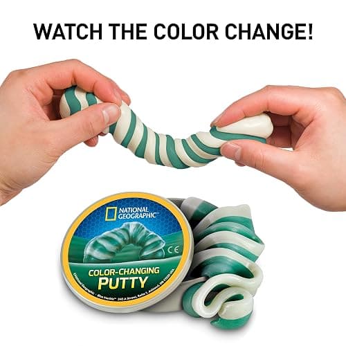 NATIONAL GEOGRAPHIC Mega Slime Kit & Putty Lab - 4 Types of Slime Plus 4 Types of Putty Including Magnetic, Slime Kit for Boys and Girls, Sensory Toy & Science Kit thumbnail 4