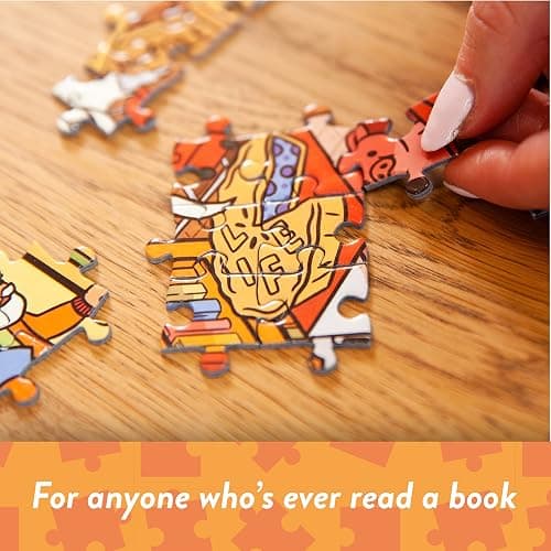 Big Potato Mayhem in The Library: Book Jigsaw Puzzle for Adults (1000 Pieces) Filled with 101 Riddles to Solveâ€¦ thumbnail 5