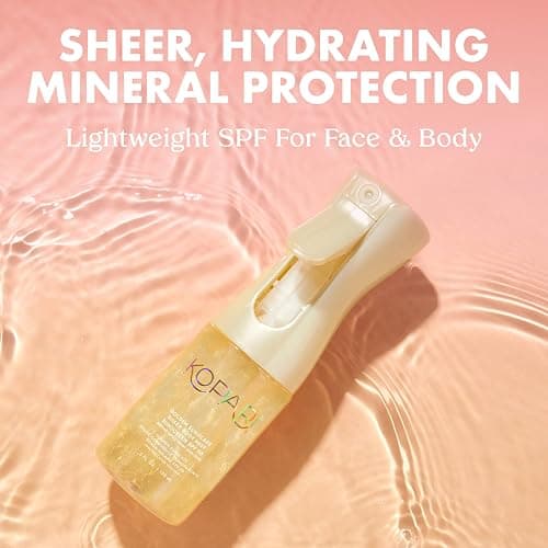 Kopari Golden Sunglaze Sheer Body Mist Sunscreen SPF 50, Infused with Shimmering Body Oil, Hydrating Mist, Hydrates, Brightens, Gives Skin a Glowy Finish, Lightweight, Fast-Absorbing. thumbnail 4