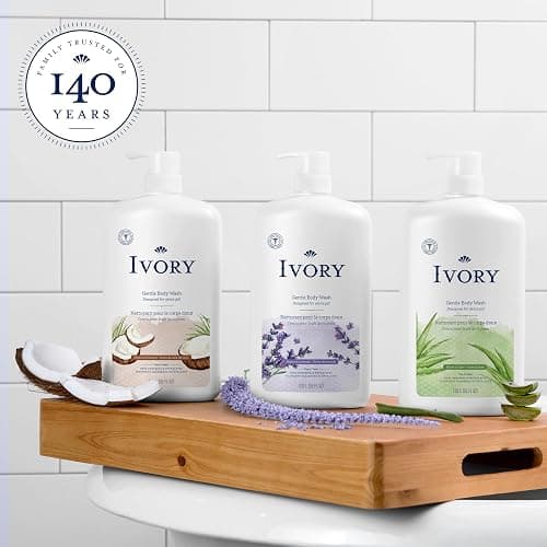 Ivory Body Wash, Designed for the Whole Family, Gentle Formula, Free of Dyes Heavy Perfumes Parabens Phthalates & Silicones, Coconut Scent, 35 oz thumbnail 7