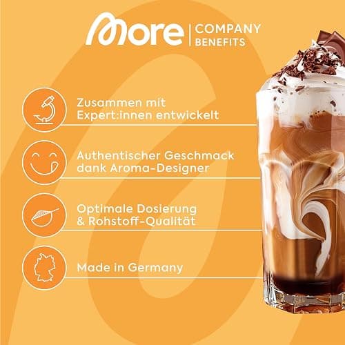 MORE Barista Zerup, Chocolate, 65 ml, für Kaffee, Tee und Heißgetränke, vegan, zero Kalorien - made in Germany thumbnail 5