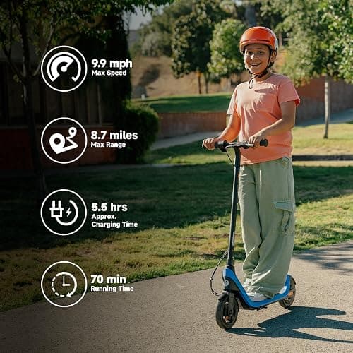 Segway Ninebot eKickScooter - Electric Scooter for Kids 6-14, w/t Adjustable Handlebar Height (Only C2 Pro) for Riders up to 132 lbs, Includes New Cruise Mode, UL-2272 Certified thumbnail 2