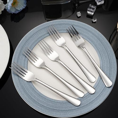 Hansmart 60 PCS Dinner Fork Set - Windsor Stainless Steel Silverware Fork 7.1 Inch with Dishwasher Safe Flatware Forks for 60,Table Forks for Home,Kitchen or Restaurant thumbnail 6