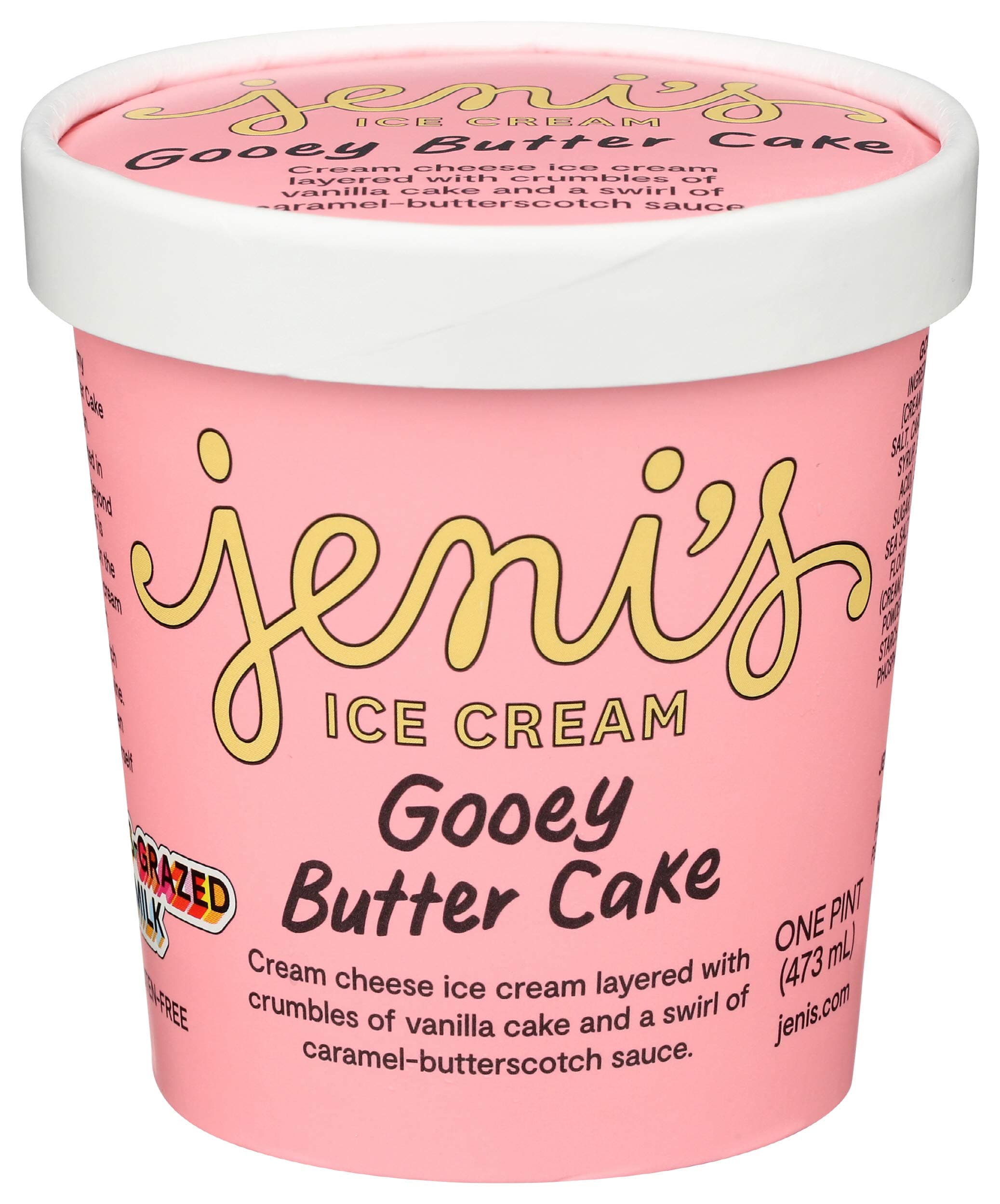 Jenis Splendis Ice Creams, Gooey Butter Cake Ice Cream, 16 oz (Frozen)