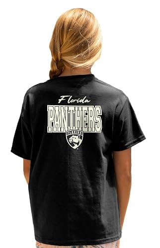 Blue 84 NHL Unisex Kids NHL Officially Licensed Youth T-Shirt Pop Echo Black thumbnail 3