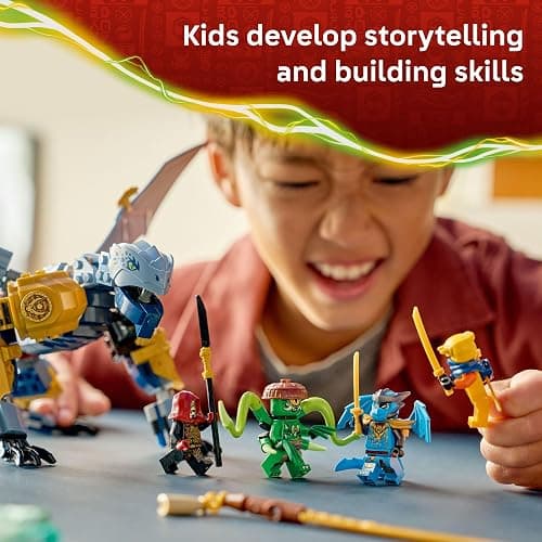 LEGO NINJAGO Ninja Dragon Riyu’s Battle Building Toy for Boys & Girls - Ninja Poseable Dragon Toy Playset for Kids, Ages 7+ - Includes 4 Minifigures for Pretend Play - Gift Idea for Birthdays - 71855 thumbnail 4