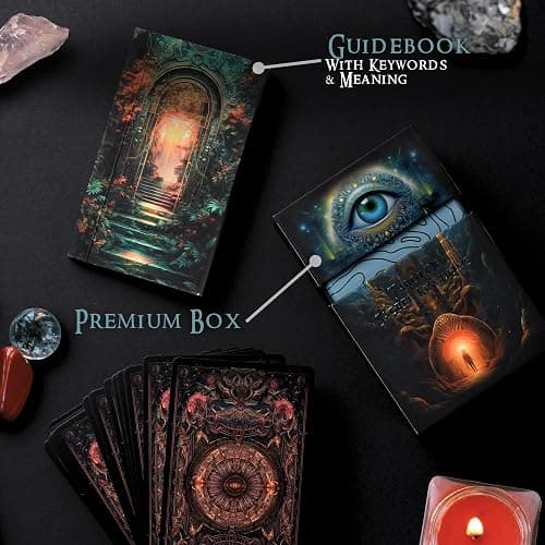 The Tarot of Sacred Kingdoms - Moon Tarot Cards – 78-Cards Tarot Deck with Guide Book thumbnail 7