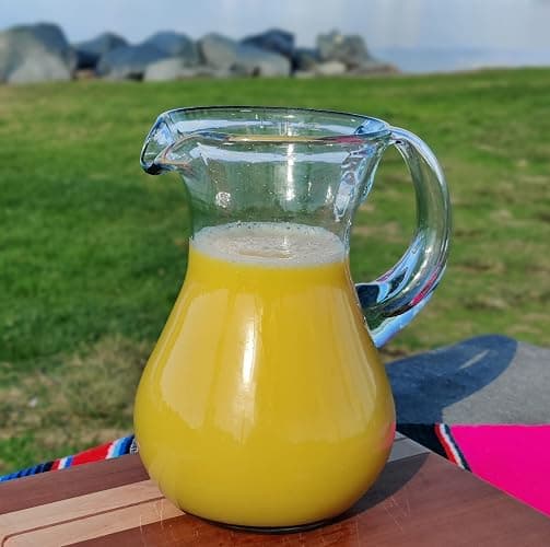 Mexican Hand Blown Glass Pitcher – Natural Clear Design (84 oz) thumbnail 6