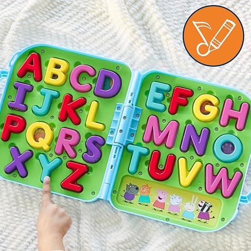 Peppa Pig Peppa’s Alphabet Case, ABC Learning Toys, Puzzle Preschool Games for Classroom, Back to School Gifts for Kids, Ages 3+ thumbnail 8