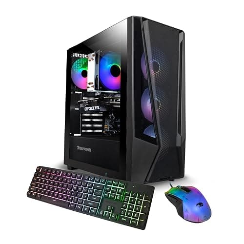 iBUYPOWER Trace Mesh Gaming PC Desktop Computer Intel Core i7 14700F CPU, NVIDIA GeForce RTX 4060 8GB GPU, 32GB DDR5 RGB 5600MHz RAM, 2TB NVMe SSD, Windows 11 Home Advanced,Keyboard,Mouse - TMI7N4601 - Image 1
