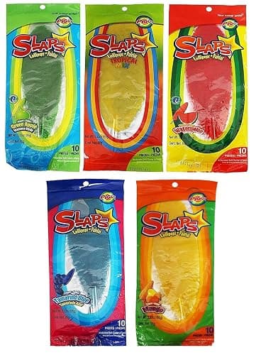 Mega PG Mexican Slaps Lollipop Candy - 50 Pieces Mega Bundle - 5 Flavors - Tropical, Watermelon, Mango, Green Apple, and Blue Tamarind - Tik Tok Inspired - Image 1