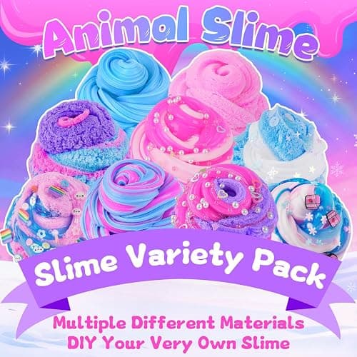 6 Pack Slimes, Slime for Kids Animal Wonderland, Butter Cloud Slime kit for Girls Ages 8-12, Toys for Girls and Boys, Birthday Halloween Christmas Party Favors for Kids Goodie Bag Stuffers thumbnail 4