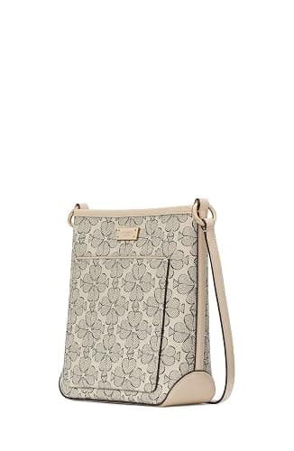 kate spade new york Spade Flower Coated Canvas Small Swingpack, Neutral Multi thumbnail 3