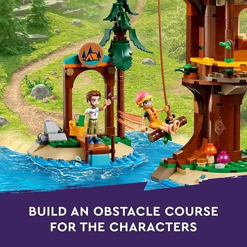 LEGO Friends Adventure Camp Tree House Building Toy - Pretend Play Toy Figures & Playsets for Girls & Boys, Ages 8+ Years - with 5 Mini Dolls & 5 Animal Figures - Gifts for Kids - 42631 thumbnail 3