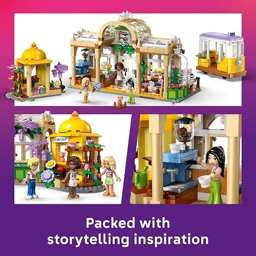 LEGO Friends Plant Café & Flower Shop Pretend Play Building Toy - Playset with 4 Minidolls and Cat Toy for Creative Storytelling - Birthday Gift Idea for Girls and Boys, Ages 9 and Up - 42671 thumbnail 4