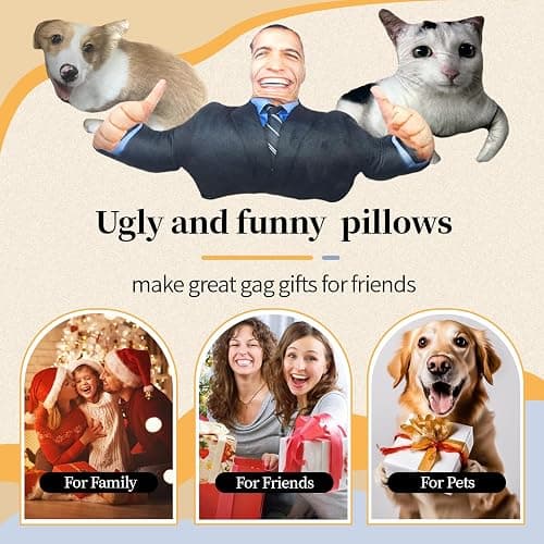 Ugly cat pillow thumbnail 5