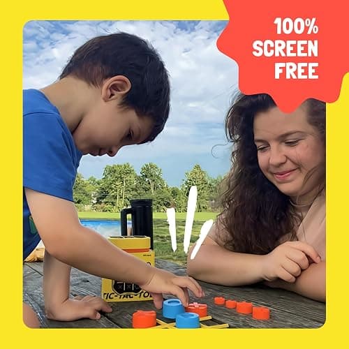 GiiKER Tic Tac Toe Bolt Game, Original 3-in-1 Handheld Games, Portable Travel Games for Car Ride, Toys Gift Idea for Kids and Adults, Stocking Stuffers Birthday Gifts for Boys Girls - Yellow thumbnail 6