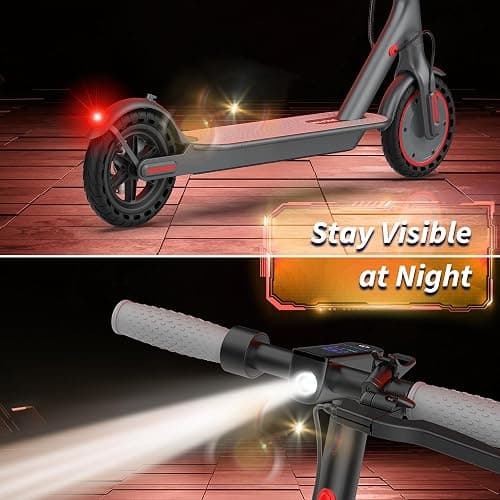 VOLPAM Electric Scooter, 350W/500W/800W/1000W/250W Powerful Motor & 19/22/ 9 MPH Top Speed, 16-28-10 Miles Long Range, Folding E Scooter Choice thumbnail 9