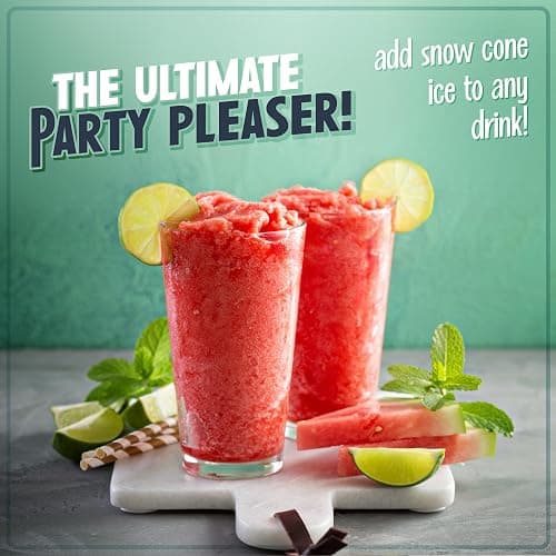 Nostalgia Snow Cone Shaved Ice Machine - Retro Table-Top Slushie Machine Makes 20 Icy Treats - Includes 2 Reusable Plastic Cups & Ice Scoop - Aqua thumbnail 2