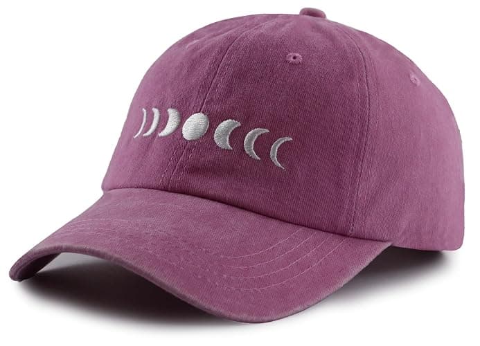 Czantyyn Moon Hats for Women Men, Adjustable Cotton Embroidered Moon Accessories Baseball Cap thumbnail 2