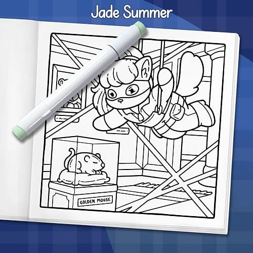 Cat Crimes: Cozy Coloring Book for Adults and Teens with Funny Scenes for Cat Lovers thumbnail 6