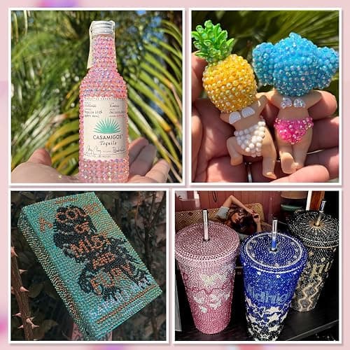 30000Pcs Nail Art Rhinestones, EARLMONI 24 Colors 3mm Flatback Rainbow Gems Resin Jelly Rhinestones Bedazzling Kit + 15ML Jewelry Glue Nail Rhinestone Picker Tool for DIY Crafts Clothes Shoes Nail Art thumbnail 2