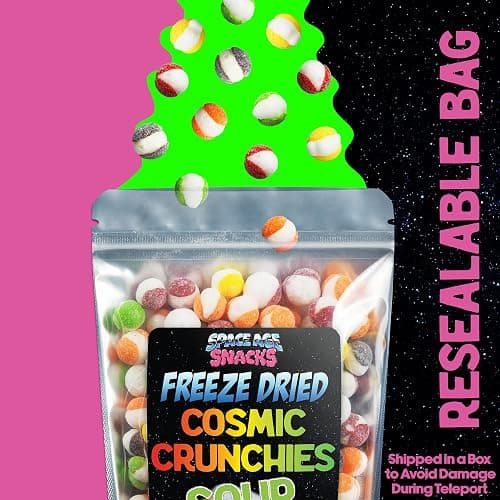 Sour Freeze Dried Candy - 4 Ounce Freeze Dried Sour Cosmic Crunchies Viral Candy - Gourmet Sour Candy - Freezed Dry Light and Crunchy for All Ages thumbnail 5