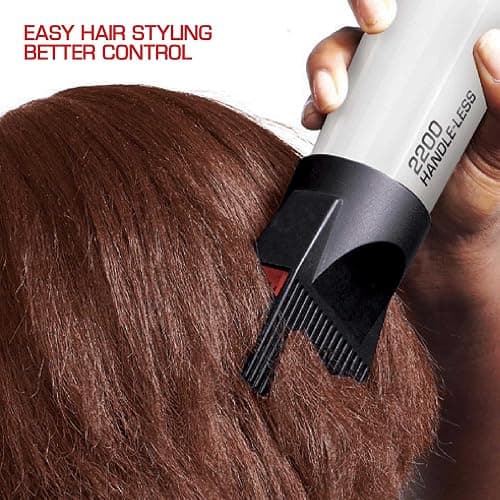 Red by KISS HandleLess Blow Dryer 2200W Ceramic Tourmaline White Color, 3 Heat Settings, Pik and Diffuser Included Comfortable Grip, Ionic for Frizz-Free Shine, Detangler & Straightening thumbnail 3