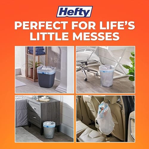 Hefty Small Trash Bags, Fabuloso Scent, 4 Gallon, 52 Count - Fabuloso - 52 Count (Pack of 1) thumbnail 5