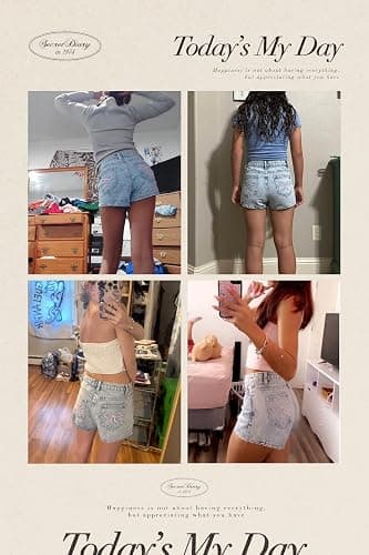 oyyniis Jean Shorts High Waist Straight Leg Denim Shorts thumbnail 5
