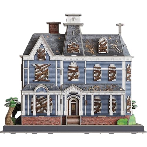 4D Build, Stranger Things Creel House 3D Model Kit with Stand, Stranger Things Collectibles & Desk Decor, Adult Puzzle, Building Toys, 179 Pieces, 3D Puzzles, Gift Ideas for Ages 12 & Up thumbnail 4