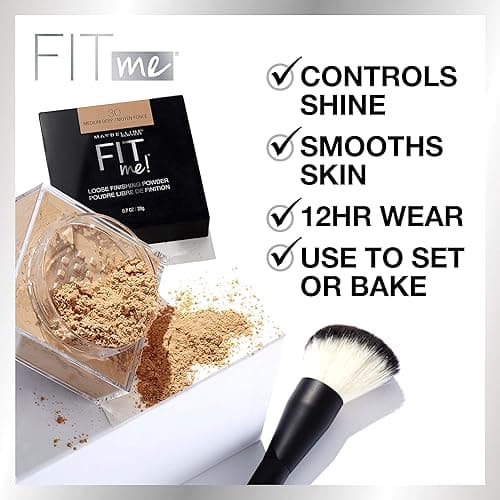 Maybelline New York Fit Me Loose Finishing Powder, Fair, 0.7 Oz - Fair thumbnail 4