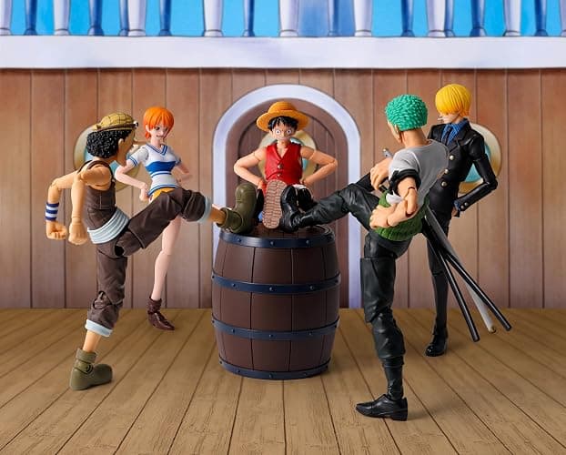 TAMASHII NATIONS - One Piece - Party Set -The Straw Hat Crew- S.H.Figuarts Action Figure | One Piece 6 Inch Scale Accessory S.H. Figuarts - Party Set The Straw Hat Crew thumbnail 6
