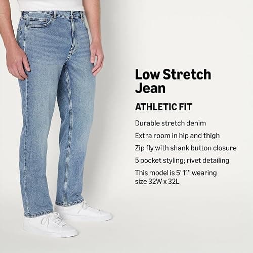 Amazon Essentials Mens Low Stretch Athletic Fit Jeans thumbnail 4