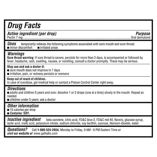 HALLS Throat Soothing Creamy Strawberry Throat Drops, 70 Drops thumbnail 2