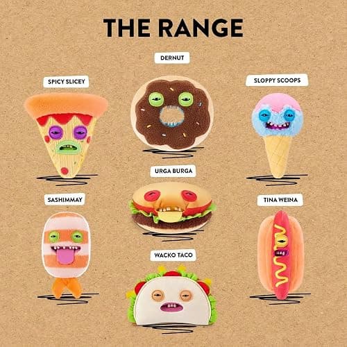 Fuggler ZURU Fuggalicious Mystery Blind Bag, Food Theme Collectible Plush Toy, Includes 1 Blind Bag, 7 in Total to Collect thumbnail 3